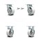 Service Caster 5 Inch Semi Steel Caster Set with Roller Bearings 2 Swivel Lock 2 Rigid SCC SCC-30CS520-SSR-BSL-2-R-2 - alternate 3